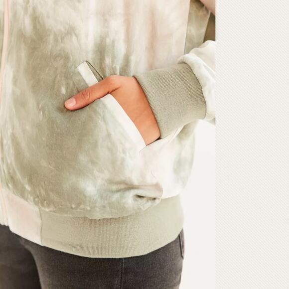 Without Walls Bomber Jacket Tye Dye Full Zip Size M Medium Urban Outfitters - Picture 5 of 14